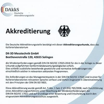 DAkkS-Urkunde